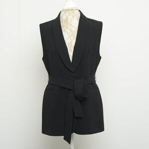 Zara Toxedo Vest, size L (10), black colour